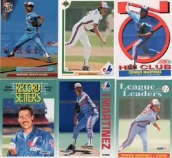 DENNIS MARTINEZ Lot of 28 Different Premium MLB Baseball Cards Montreal Expos - Image 2