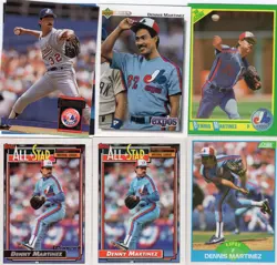 DENNIS MARTINEZ Lot of 28 Different Premium MLB Baseball Cards Montreal Expos - Image 3