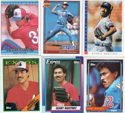 DENNIS MARTINEZ Lot of 28 Different Premium MLB Baseball Cards Montreal Expos - Image 4