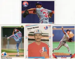 DENNIS MARTINEZ Lot of 28 Different Premium MLB Baseball Cards Montreal Expos - Image 5