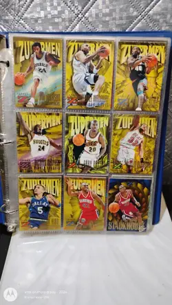 1996-97 Z-force NBA Basketball Card Lot Of 205 With Zuperman Inserts - Image 1