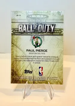 2025-26 Nba Topps Chrome - Paul Pierce #BD-19 - Ball of Duty - Boston Celtics - Image 2