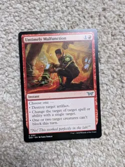 MTG Untimely Malfunction - Duskmourn: House of Horror #161 - Image 1