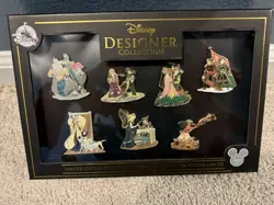 D23 Expo 2017 Disney Designer Collection Pin Set of 7 Limited Edition 1000 - Image 1