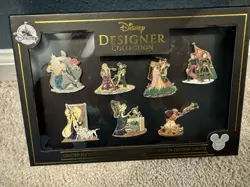D23 Expo 2017 Disney Designer Collection Pin Set of 7 Limited Edition 1000 - Image 2