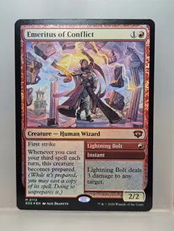 Emeritus of Conflict - SOS Foil Mythic #0113 NM MTG - Image 1