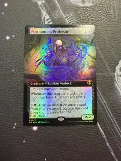 Postmortem Professor Secrets of Strixhaven Extended Art Foil Rare - Image 1