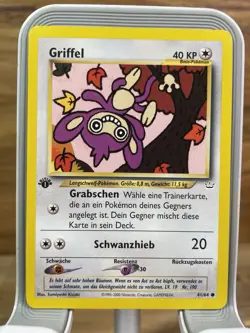 Griffel / Aipom 1st Edition German Neo Revelation Vintage Pokemon NM - Image 1