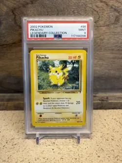 2002 POKEMON LEGENDARY COLLECTION #86 PIKACHU PSA 9 - Image 1