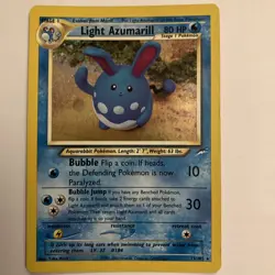 Light Azumarill #13/105 - Neo Destiny - Holo Rare - MP Played - Pokemon - Image 1