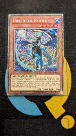 RA05-EN035 Dracotail Faimena Platinum Secret Rare 1st Ed YuGiOh - Image 1