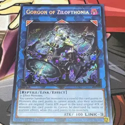 Yu-Gi-Oh Gorgon of Zilofthonia DUAD-EN050 secret rare 1st Ed English - Image 1
