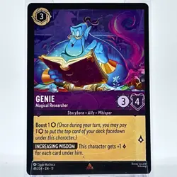 Genie Magical Researcher 49/204 Rare Lorcana Winterspell NM Disney - Image 1