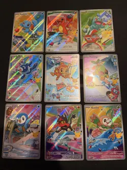 Pokemon TCG first partner Black Star Promo full 9 piece set. - Image 2