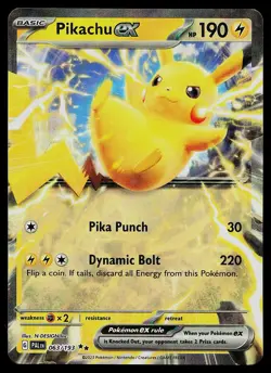 Pokemon Card - Pikachu ex Paldea Evolved 063/193 Holo - Image 1