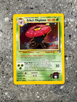 Pokemon TCG Cards Erika's Vileplume 5/132 Gym Heroes Holo Rare EXC - Image 1