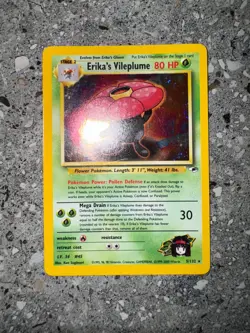 Pokemon TCG Cards Erika's Vileplume 5/132 Gym Heroes Holo Rare EXC - Image 3