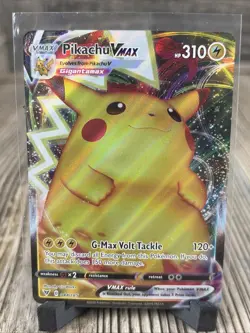 Pokemon Pikachu VMAX Vivid Voltage Holo 044/185 Trading Card NM - Image 1