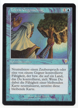 Teferi's Response MTG MISPRINT, German. Missing the line "Draw two cards" - Image 1