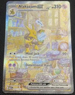 Pokemon Alakazam ex 201/165 Scarlet & Violet 151 Special Illustration Rare NM/M - Image 2