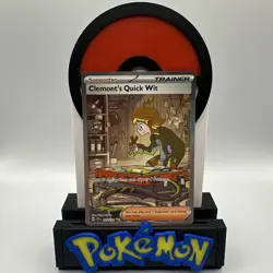 Clemonts Quick Wit 243/191 Pokemon TCG Surging Sparks SIR NM - Image 1