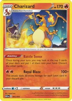 Charizard 001/015 P McDonald's Promos 2024 Pokemon LP - Image 1