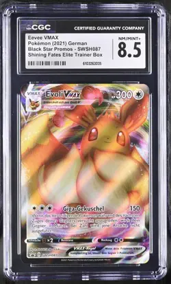 Pokemon TCG Evoli Eevee VMAX SWSH Black Star Promo SWSH087 Promo Psa CGC 8.5 - Image 1