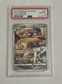 2021 Pokemon Charizard Full Art CHR Japanese VMAX Climax 187 PSA 10 Gem Mint - Image 1