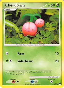 Cherubi 60/99 Common Arceus Pokemon Lightly Played - Image 1