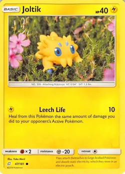 Joltik 47/181 Common Team Up Pokemon Lightly Played Yuka Morii - Image 1