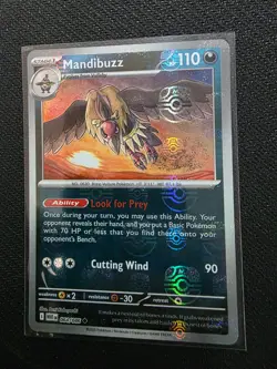 Mandibuzz 064/086 NM – Master Ball Holo – 2025 TCG Pokemon White Flare - Image 1