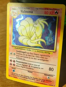 Vulnona Pokemon Karte Basis Set Base Holo 12/102 Deutsch 1999 - Image 1