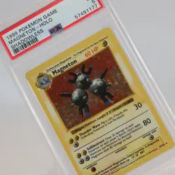 Pokemon TCG - Magneton 9/102 Base Set Holo Rare Shadowless - PSA 5 EX - Image 1