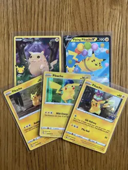 Pokemon Pikachu TCG Card Bundle X5 Including 005/025 - Holo Rare - Image 1