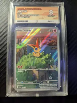 Victini Black Star Promo 208 Illustration Collection Pokemon TCG ACE Grade 8 - Image 1