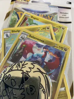 Pokemon TCG - Brilliant Stars - Premium Checklane Booster Blister - Salamence - Image 2
