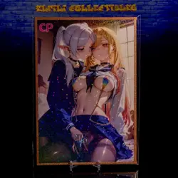 Frieren Marin Kitagawa Premium Waifu Oversized Card A5 Glitter Framed CP Anime - Image 1