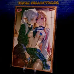 Frieren Marin Kitagawa Premium Waifu Oversized Card A5 Glitter Framed CP Anime - Image 2