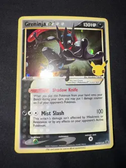 Pokemon TCG Greninja Gold Star SWSH144 25th Celebrations Promo Card - Image 2
