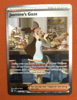Jasmine's Gaze SV08: Surging Sparks #245/191 Near Mint Pokemon Card - Image 1