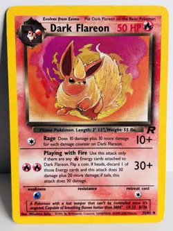 Dark Flareon - 35/82 - Team Rocket 2000 - WOTC Uncommon - Pokemon TCG - Image 1
