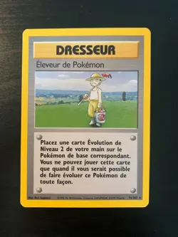 Carte Pokemon : Eleveur de Pokemon 76/102 Edition 2 Set de Base Wizards Francais - Image 1