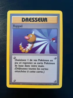 Carte Pokemon : Rappel 78/102 Edition 2 Set de Base Wizards Francaise - Image 1