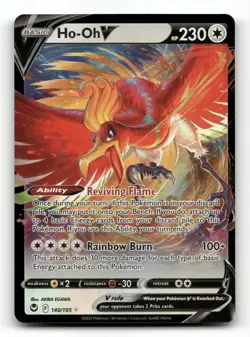 Ho-Oh V 140/195 - Silver Tempest - Pokemon Card NM/M - Image 1