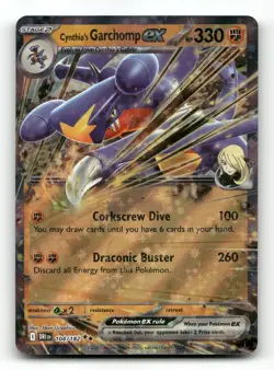 Cynthia's Garchomp ex 104/182 - Destined Rivals - Pokemon Card NM/M - Image 1