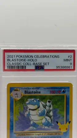 Pokemon Blastoise PSA 9 Turtok Holo 2/102 Set Base 🏴󠁧󠁢󠁥󠁮󠁧󠁿 ENG... - Image 3