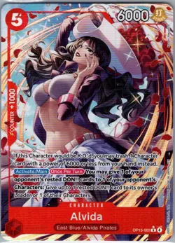 Alvida (Alt Art) OP15-003 English Adventure on Kami's Island - One Piece - NM - Image 1