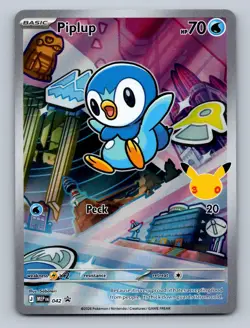 Piplup 042 Holo Promo ME: Mega Evolution Promo Pokemon TCG Card NM - Image 1