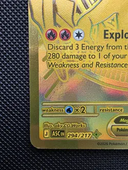 Mega Charizard Y EX 294/217 Ascended Heroes Pack Fresh Pokemon Card - Image 5