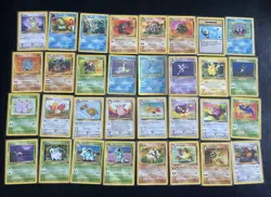 Pokemon Cards Bundle WOTC Jungle Fossil – Holo Articuno Lapras Haunter 32 Cards - Image 1